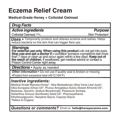 Honey Eczema Soothing Cream 100ML - Soft Relief for Little Ones with Sensitive Skin