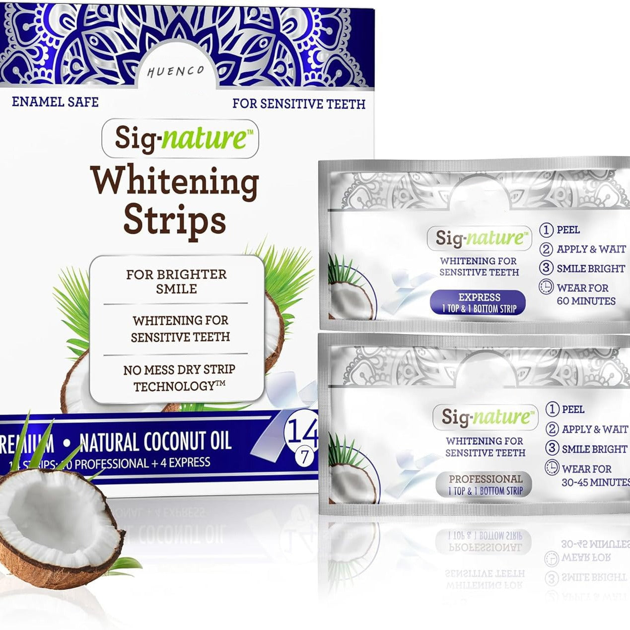 Coconut Oil Teeth Strip Oral Cleaning